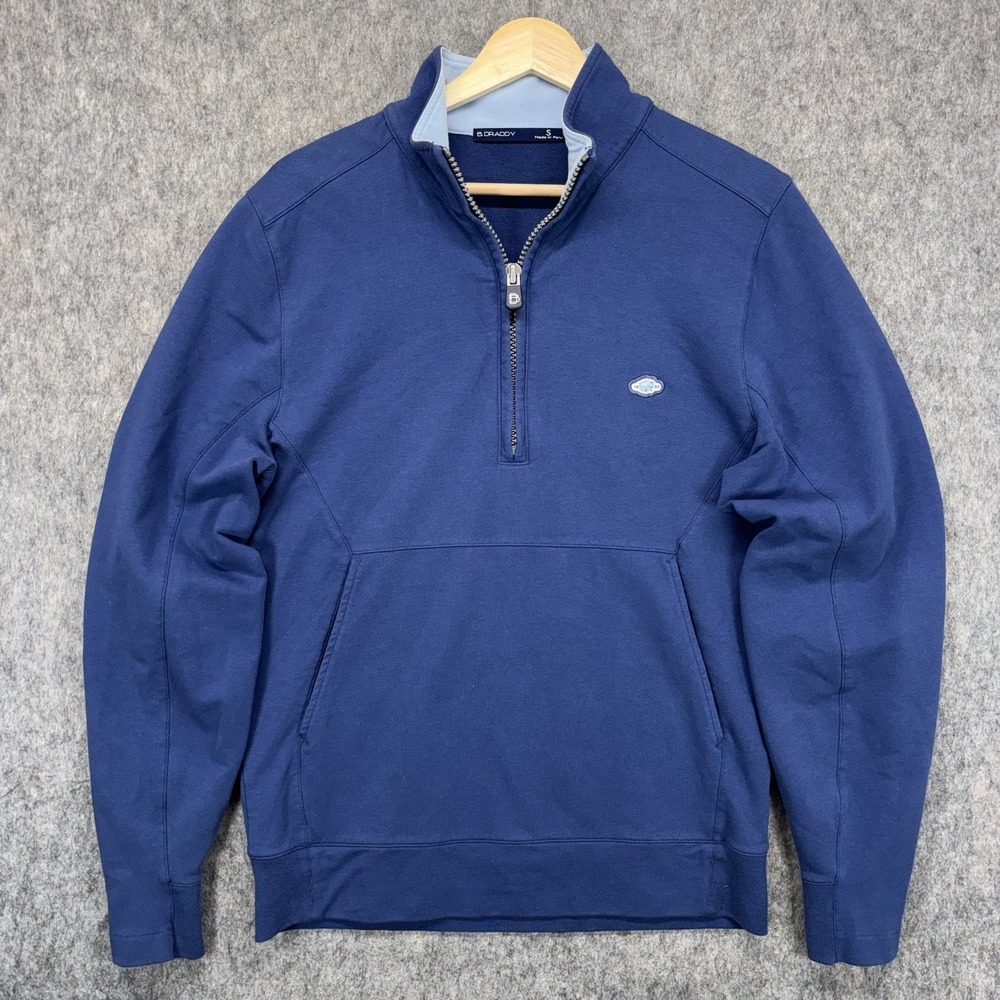 Dooks Golf‎ B Draddy 1/2 Zip Pullover Sweater Men's Small Blue Golf Ireland